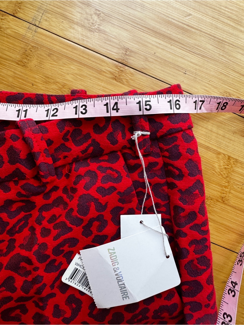 ZADIG & VOLTAIRE Mid-rise Slim Pants Passion Red - Picture 7 of 9